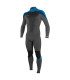 O'Neill Youth Epic 4/3mm Back Zip Full Wetsuit Black/Grafite \Deep Sea