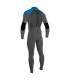 O'Neill Youth Epic 4/3mm Back Zip Full Wetsuit Black/Grafite \Deep Sea