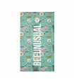 Bee Unusual ” Breakfast Club ” Beach Towel 100x180cm