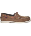 Sebago Docksides Portland Nubuck - Brown/Yellow