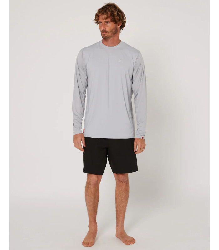Follow Hybrid Tee L/S - Light Grey