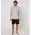 Follow Hybrid Tee L/S - Light Grey
