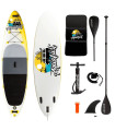 Base Sports Aqualust 10.6 SUP Board Package - Yellow