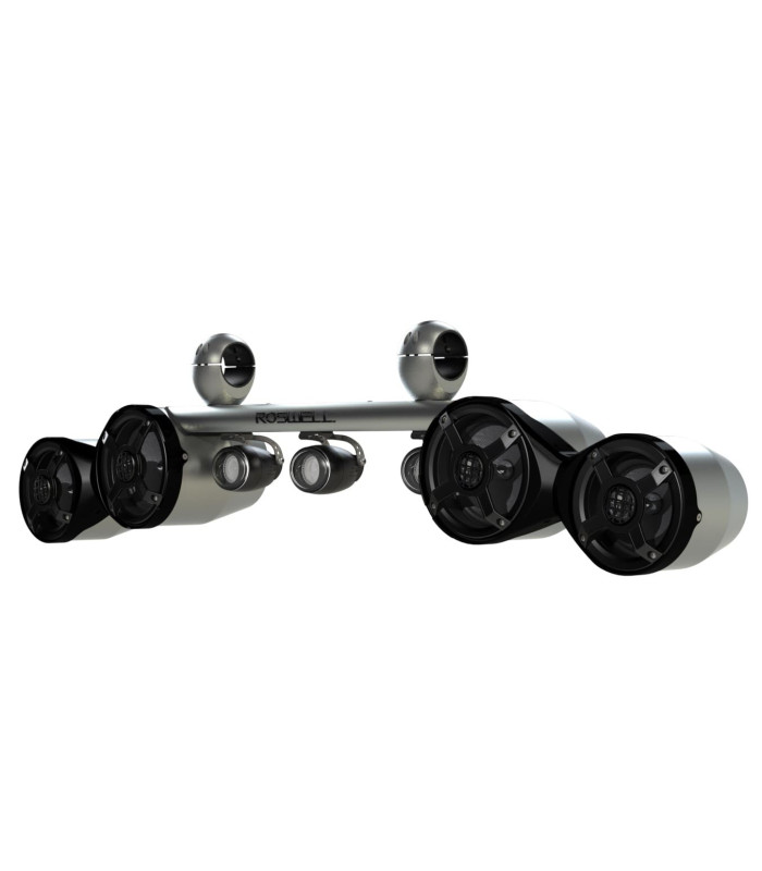 Roswell Marine Audio Elite Quad Spin Combo Tower Speaker - Brushed