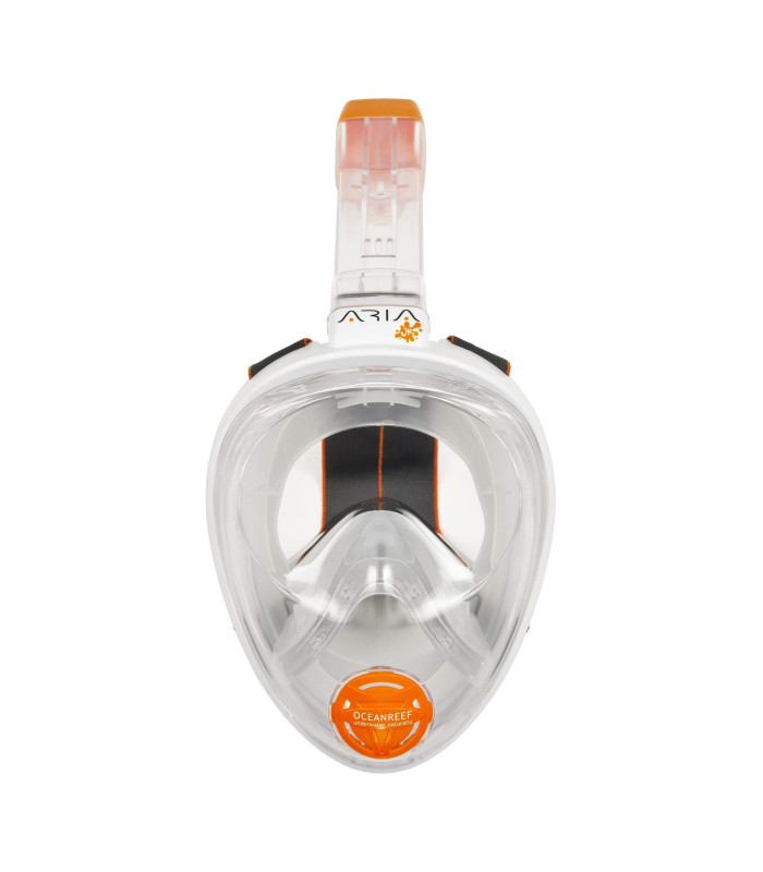 ARIA FULL FACE SNORKELING MASK JUNIOR White W/STICKERS