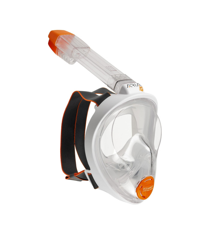 ARIA FULL FACE SNORKELING MASK JUNIOR White W/STICKERS