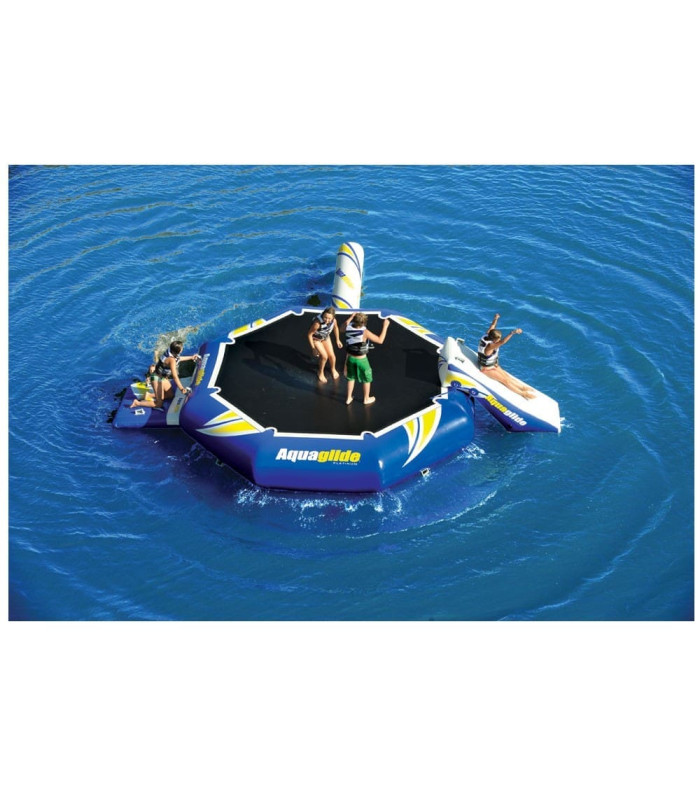 Aquaglide Aquapark 16' Rebound Set w. Slide, I-log