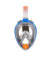 ARIA FULL FACE SNORKELING MASK Clasic-Blue/Grey