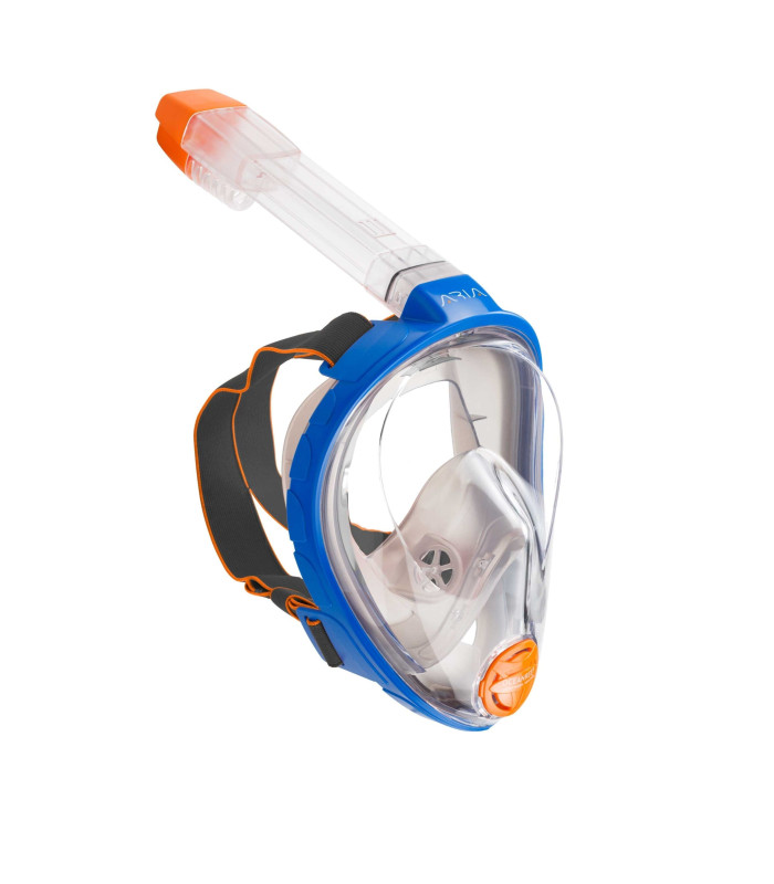 ARIA FULL FACE SNORKELING MASK Clasic-Blue/Grey