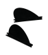 Hyperlite 1.7'' Drop Surf Fin - 2 Pieces