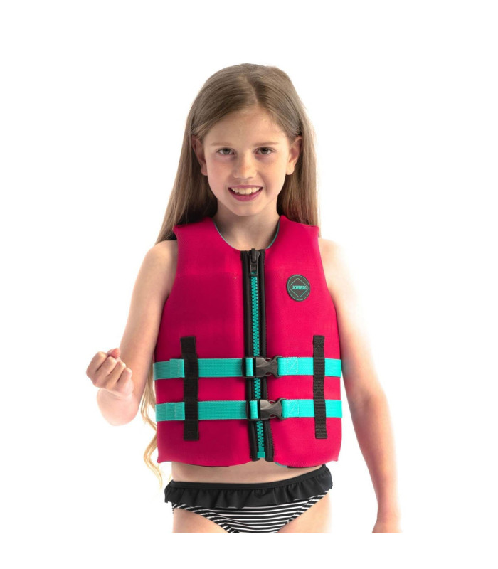 Jobe Neoprene Life Vest Kids Hot Pink