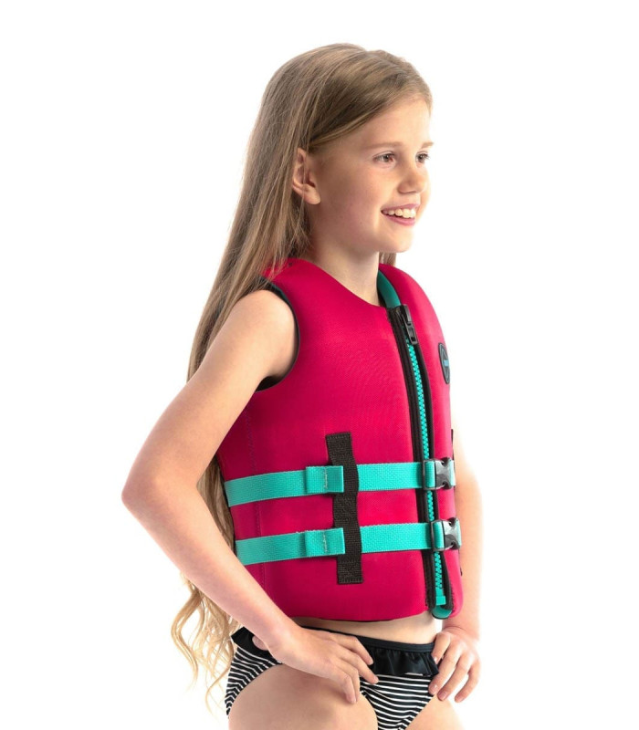 Jobe Neoprene Life Vest Kids Hot Pink