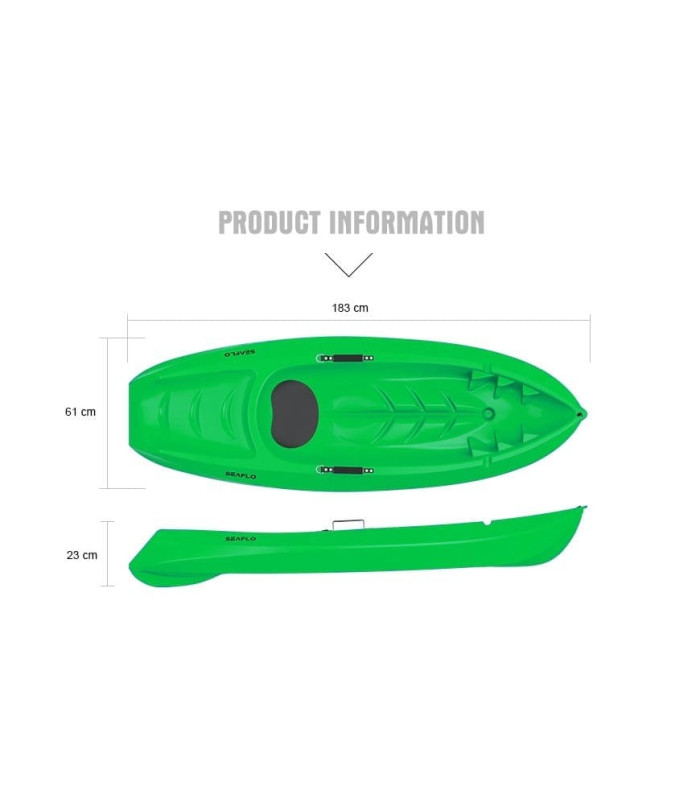 Seaflo KID - Μονοθέσιο παιδικό καγιάκ με παιδικό κουπί