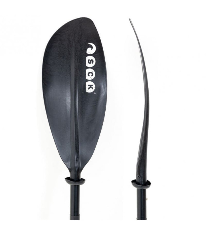 SCK Κουπί καγιάκ σπαστό σε 4 μέρη 220cm Αλουμίνιο-Μαύρο