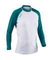 Camaro Lycra Shirts L/S Ladies White/Green