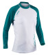 Camaro Lycra Shirts L/S Ladies White/Green