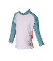 Camaro Lycra Shirts Girls L/S White/Mint