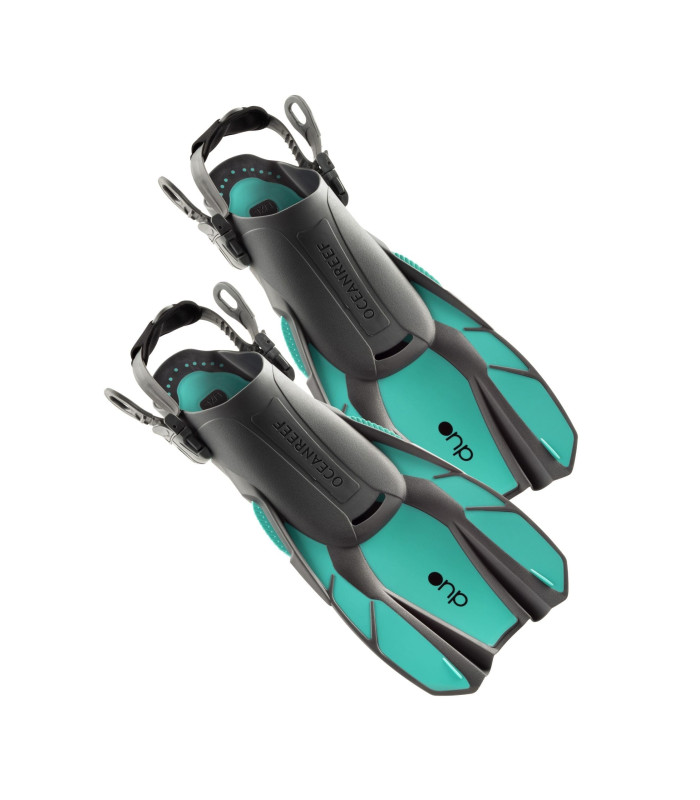 Ocean Reef Duo Travel Ready Fins Teal
