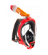 ARIA QR FULL FACE SNORKELING MASK-RED/BLACK