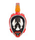 ARIA QR FULL FACE SNORKELING MASK-RED/BLACK