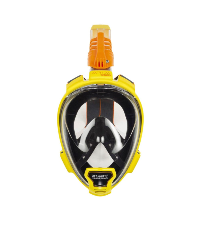 ARIA QR FULL FACE SNORKELING MASK-YELLOW/BLACK