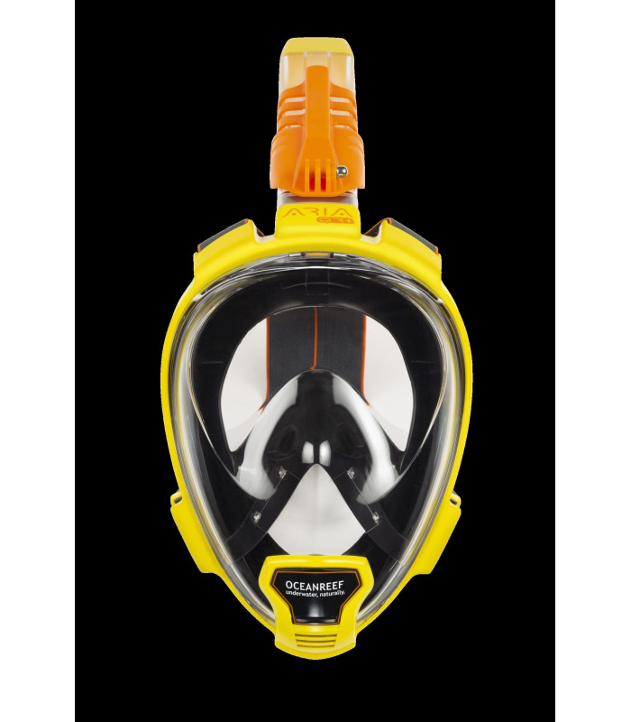 ARIA QR FULL FACE SNORKELING MASK-YELLOW/BLACK