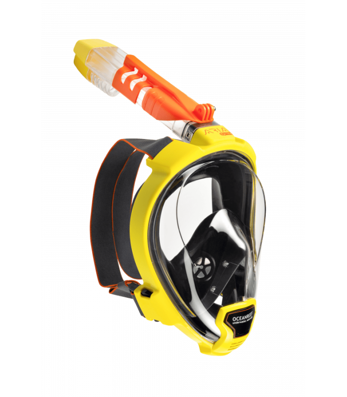 ARIA QR FULL FACE SNORKELING MASK-YELLOW/BLACK