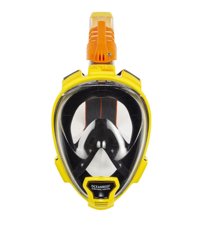 ARIA QR FULL FACE SNORKELING MASK-YELLOW/BLACK