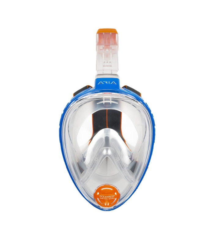 ARIA FULL FACE SNORKELING MASK Clasic-Blue/Frosted White