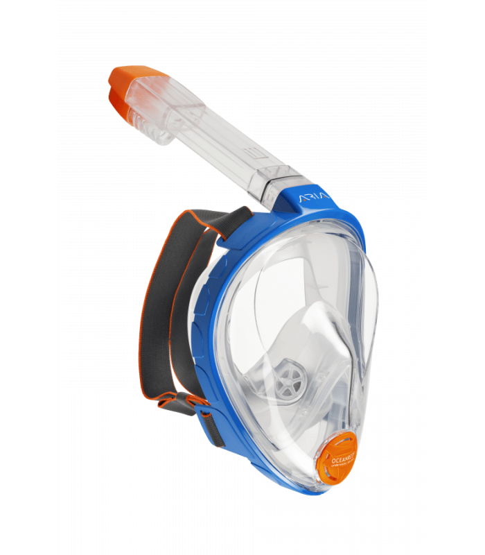 ARIA FULL FACE SNORKELING MASK Clasic-Blue/Frosted White