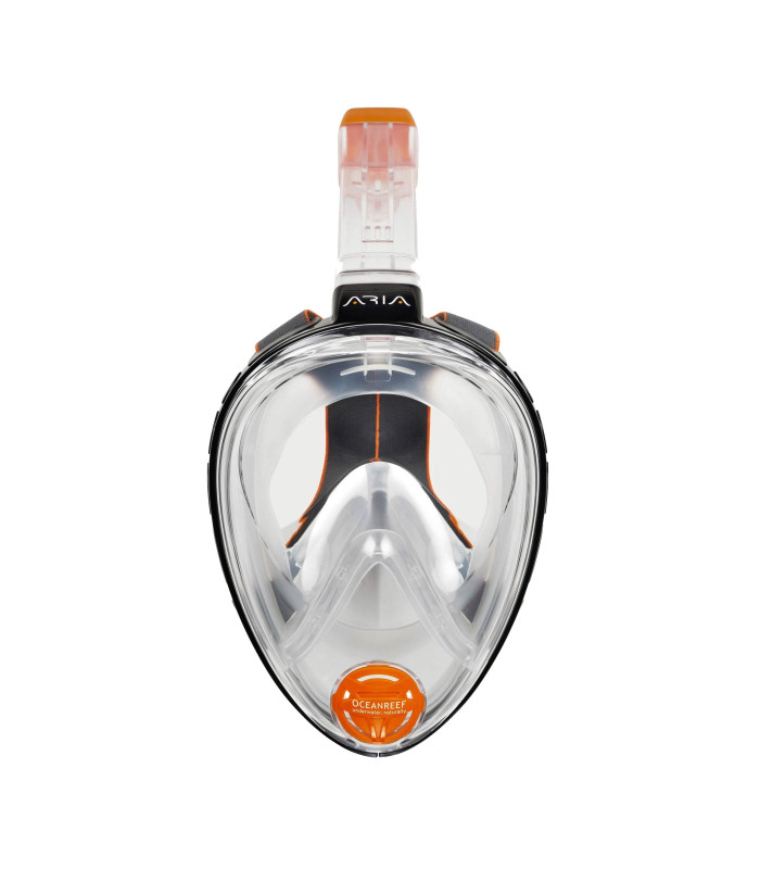 ARIA FULL FACE SNORKELING MASK Clasic-Black/Frosted White