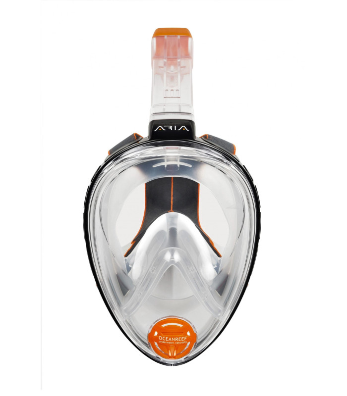 ARIA FULL FACE SNORKELING MASK Clasic-Black/Frosted White
