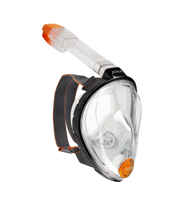 ARIA FULL FACE SNORKELING MASK Clasic-Black/Frosted White