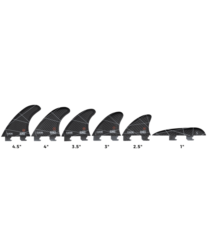 Ronix 4.0'' - Floating Fin-S 2.0 Tool-Less Fiberglass Surf Fin - 1 Piece