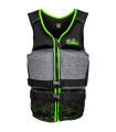 Ronix Driver's Ed - Capella 3.0 - CGA Life Vest - Black/lime -Teen ( 75-125lbs )