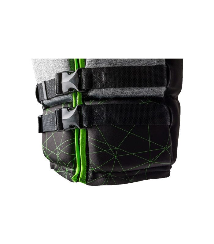 Ronix Driver's Ed - Capella 3.0 - CGA Life Vest - Black/lime -Teen ( 75-125lbs )