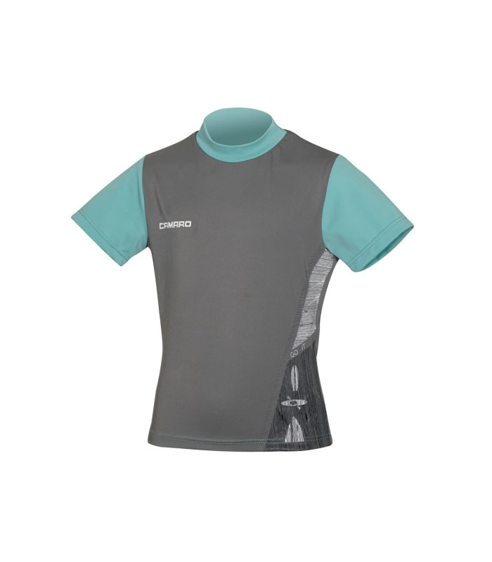 Camaro Lycra Shirt Boys Shortsleeves Grey/Mint