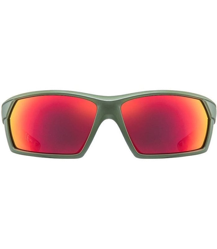 Uvex Sportstyle 225 Olive Green Mat Mirror Red
