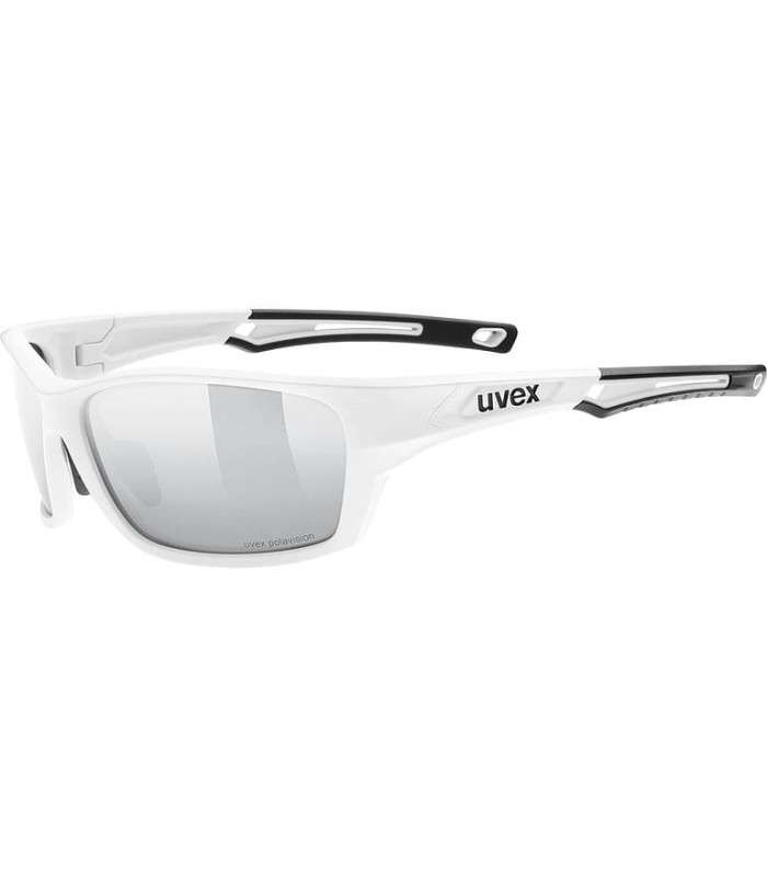 Uvex Sportstyle 232 White Mat-Polar Mirror Silver