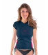 Jobe Rash Guard Shortsleeve Women V-Neck Midnight Blue
