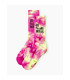 Bee FxxxING UNUSUAL "Tie Dye Issue" socks - Yellow Pink