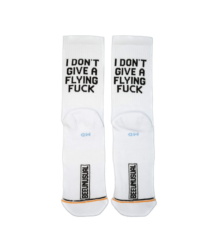 Bee Unusual "I Don't Give A Flying F*ck" Socks White