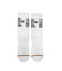 Bee Unusual "I Wish I Had More Middle Fingers" Socks White