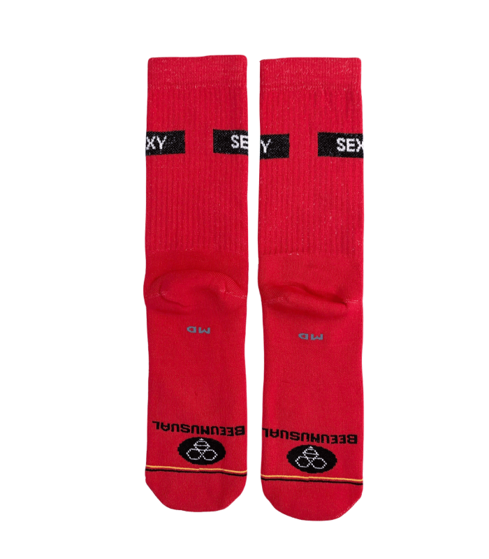 Bee Unusual Street Sugar “SEXY” True Red socks