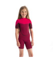 Jobe Boston 2mm Shorty Wetsuit Kids Hot Pink