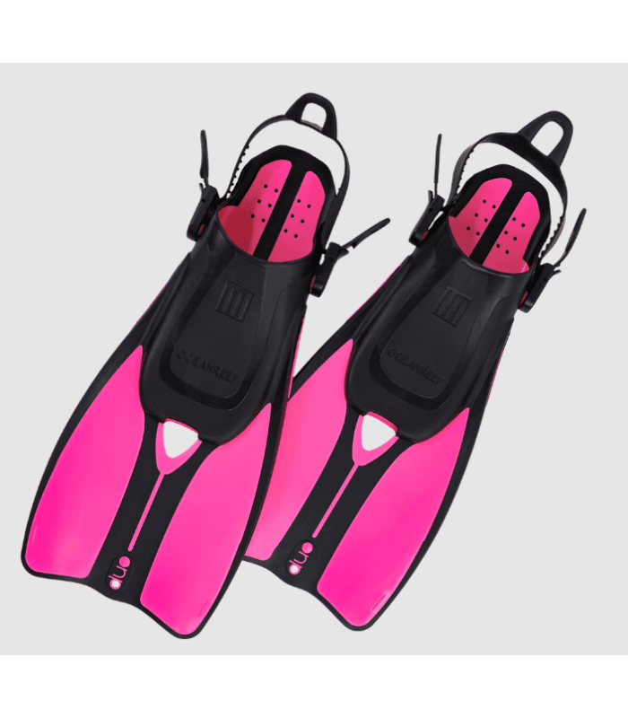 Ocean Reef DUO II - Travel Ready Fins PINK