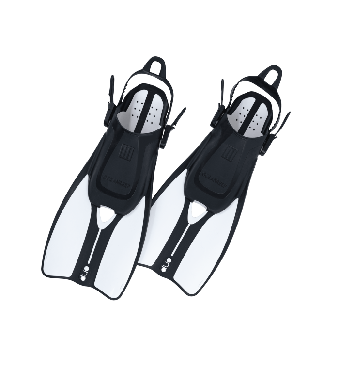 Ocean Reef Duo II - Travel Ready Fins WHITE