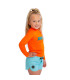Jobe Rash Guard Longsleeve Kids Fire Orange