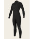 O'Neill Hyperfreak 4/3 Chest Zip Full Women's Wetsuit Black/Black