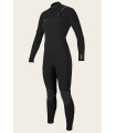 O'Neill Hyperfreak 4/3 Chest Zip Full Women's Wetsuit Black/Black